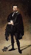 Edouard Manet Philibert Rouviere as Hamlet oil painting artist